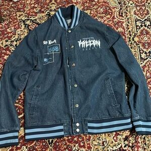 I am selling this leather jacket for 10 dollars and it is from Brooklyn Cloth